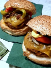 Vepřový burger po španělsku